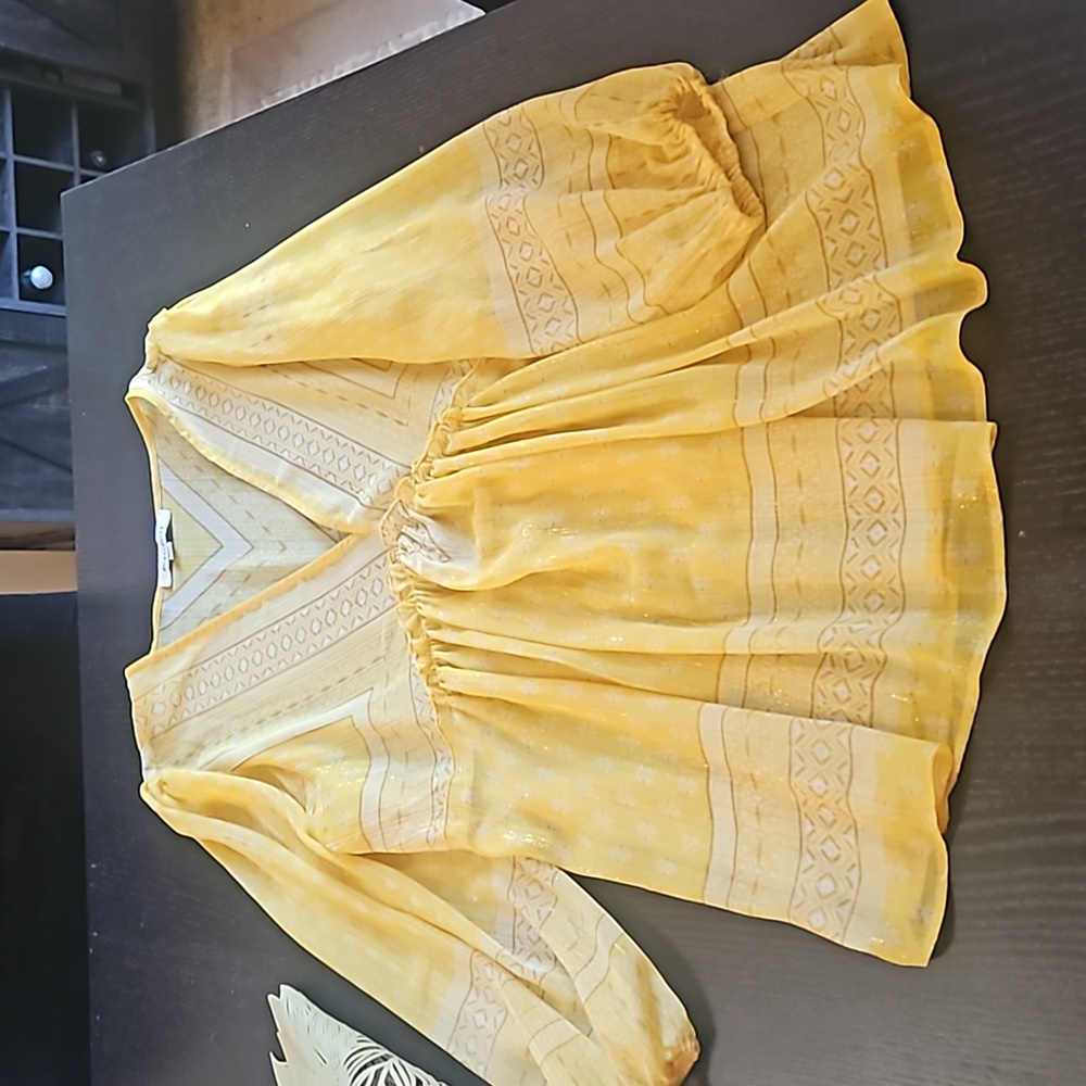 Rose & Olive Yellow Blouse